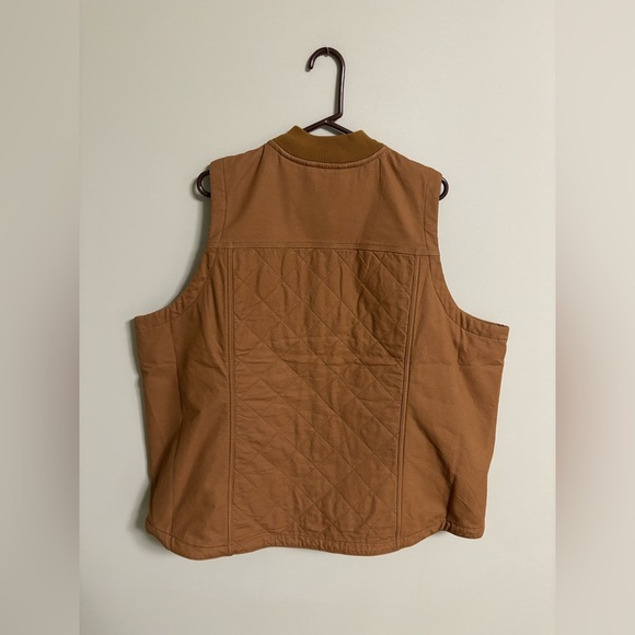 Carhartt Rugged Flex Canvas Insulated Rib Collar Vest New Size 2X 20W-22W - Picture 2 of 9